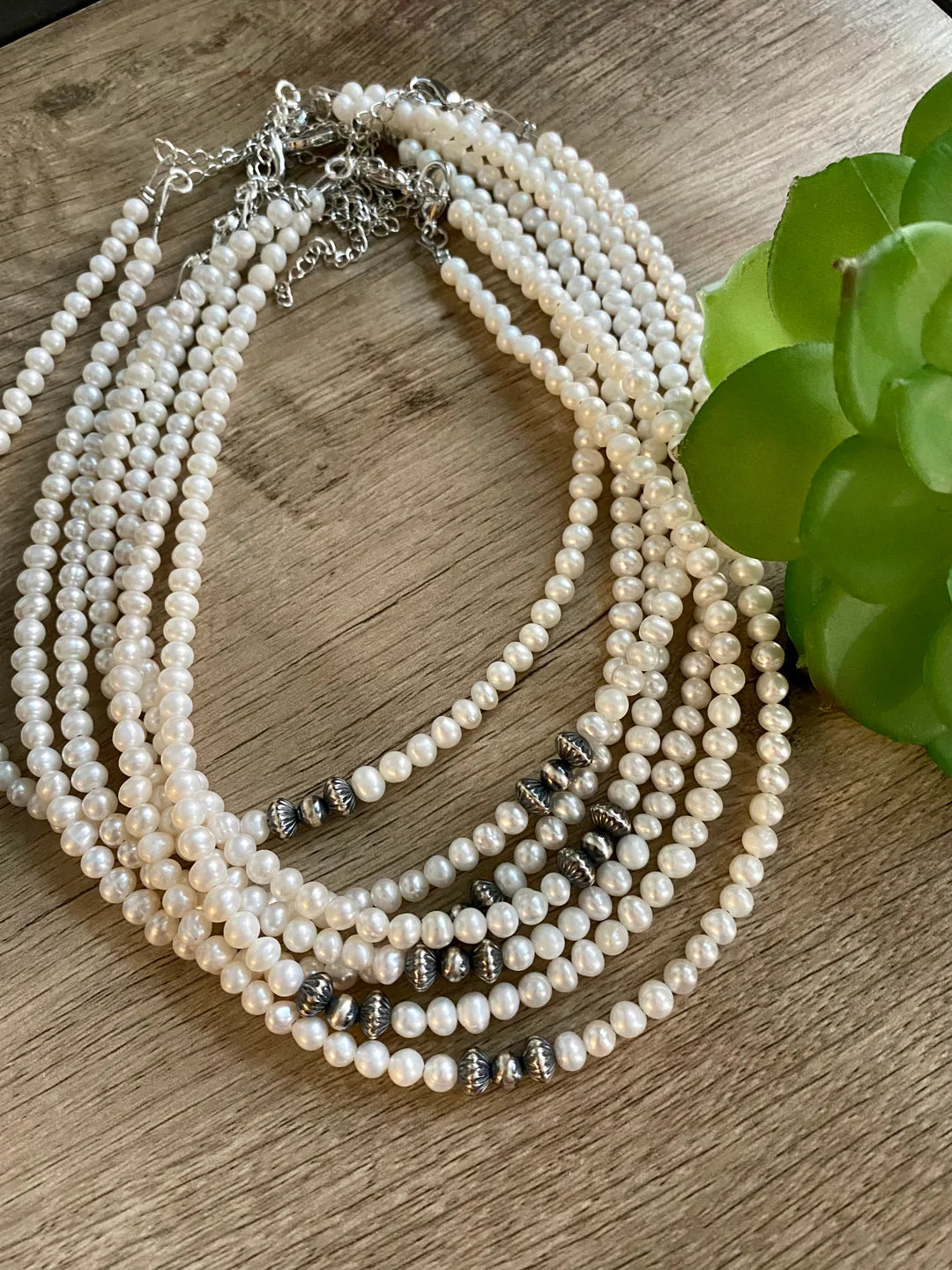 Fresh Water Pearl & Navajo Pearl Choker