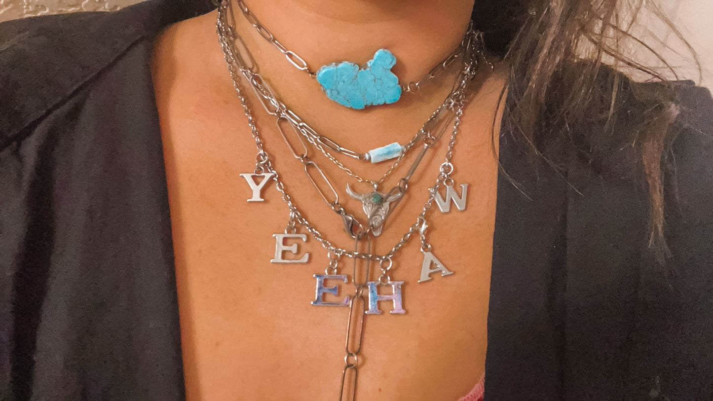 Sterling Silver Yeehaw Choker