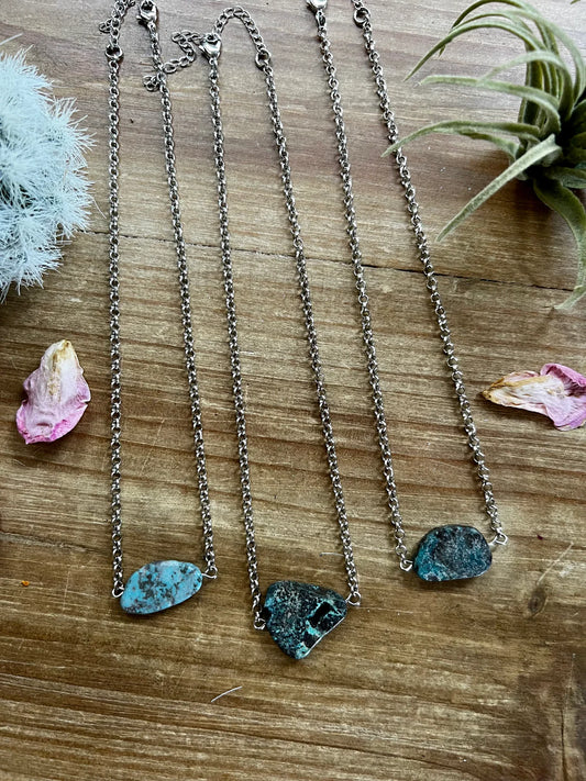 Turquoise Slab Necklace